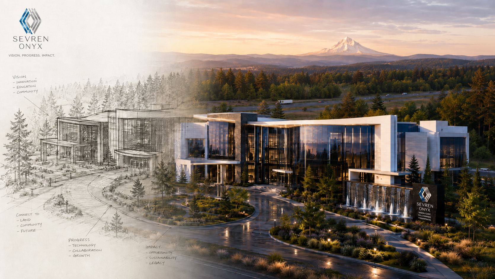 Concept of SEVREN ONYX Building on proposed land